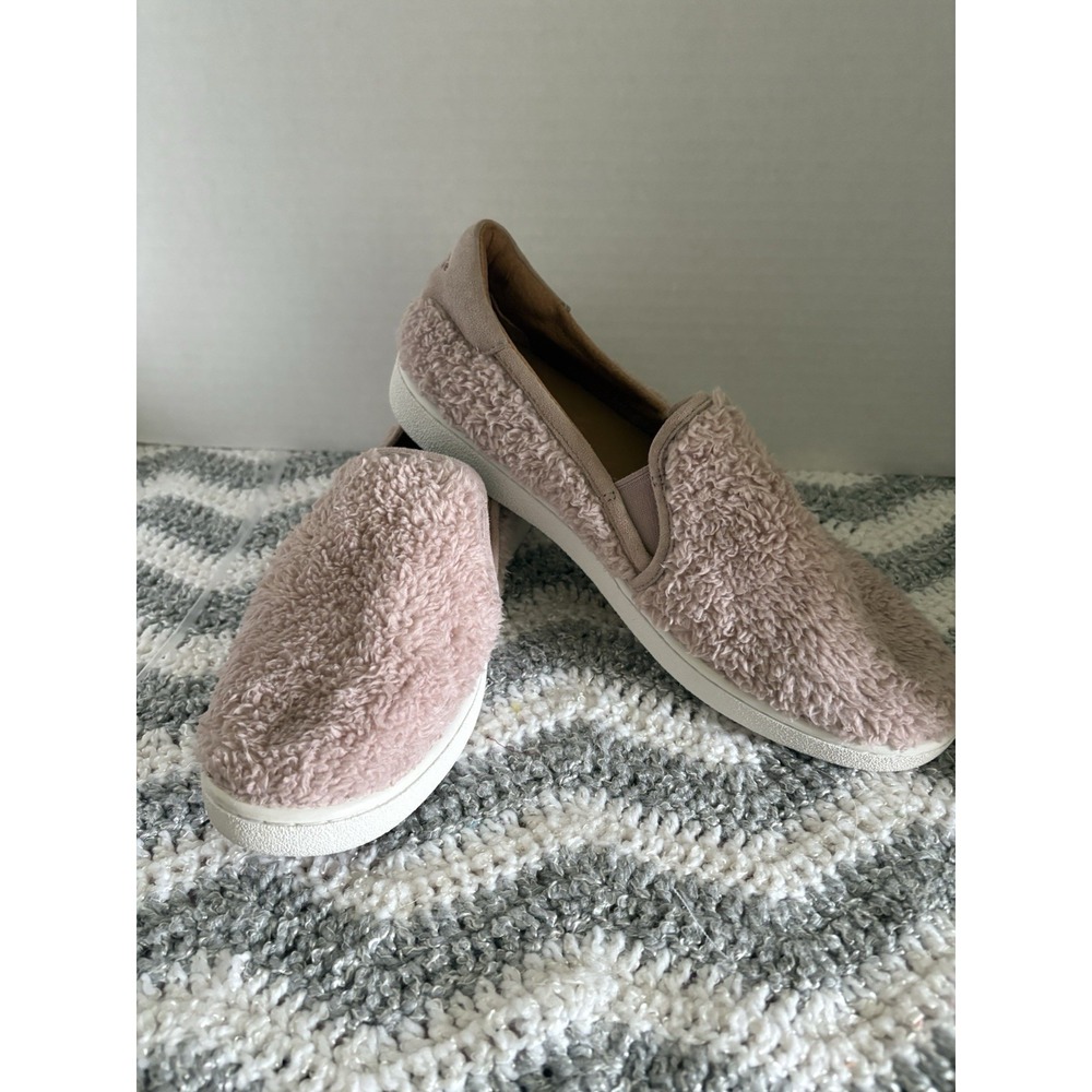UGG Ricci Slip-On Sneakers Natural Faux Sheepskin 1019659 Womens 8